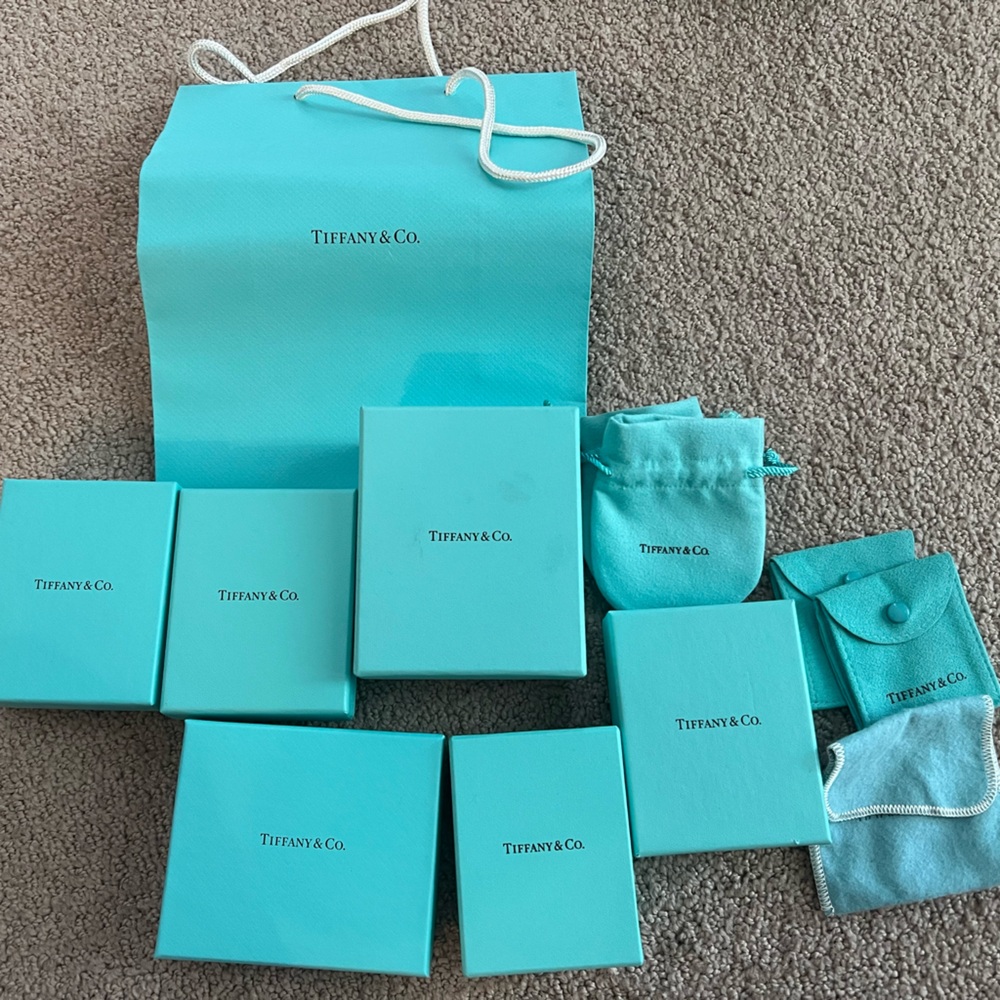 Tiffany & Co. Boxes, Pouches, and Bag Set